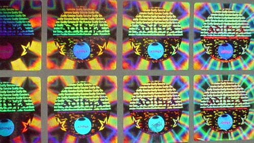 Etiquetas de hologramas  matriciales