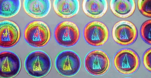 Etiquetas de hologramas  matriciales