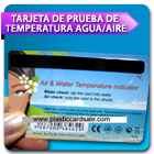 tarjeta de prueba de temperatura agua/aire